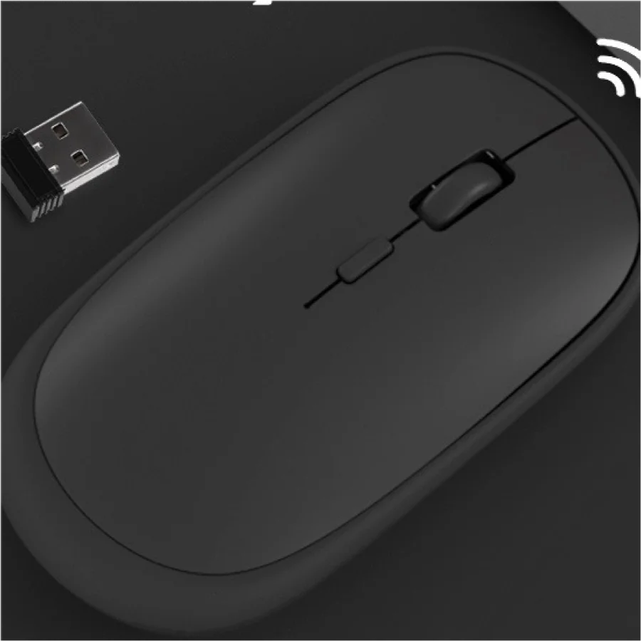 Mouse Sem Fio Optico Slim + Adaptador Wireless