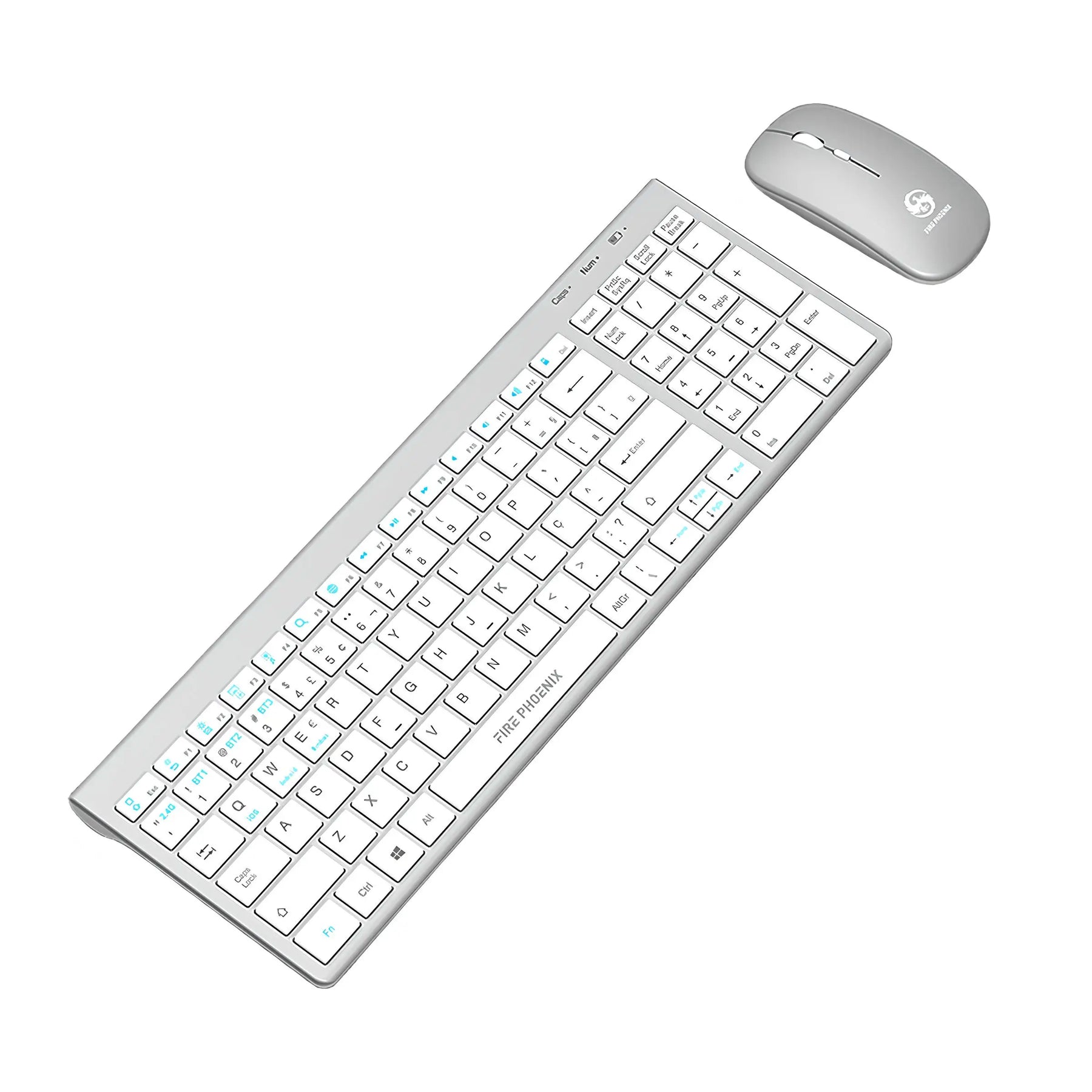 2.4g Wireless Wireless Bluetooth Keyboard And Mouse Kit Rechargeable Abnt2 Bk-8078