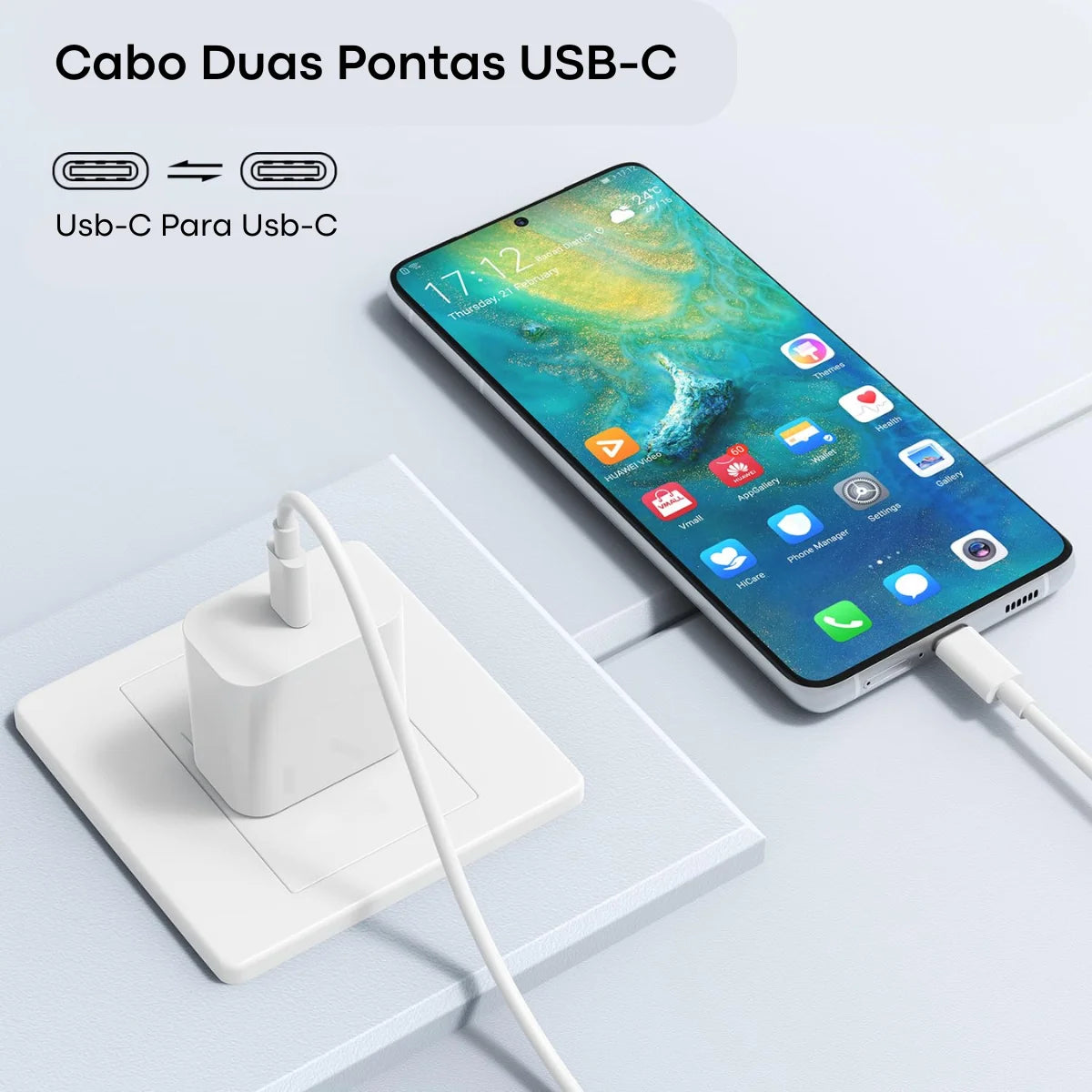 1 Meter Type-C Turbo Usb-C Two-End Charger Cable