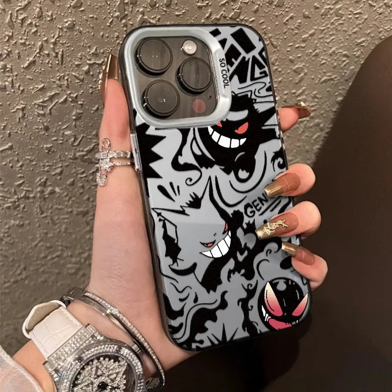 Capinha capa Fosco de telefone Demon é adequada para iPhone xr xs max 7/8 11 12 13 14 15 16 pro max plus case sílica