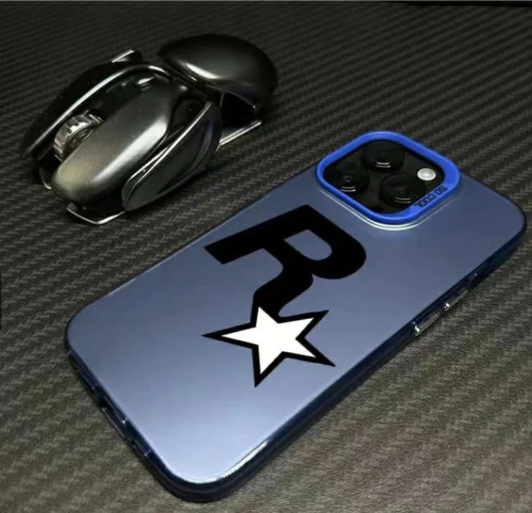 Capinha Capa Resistente A Choques De Letra R Samsung a03 a04 a12 a13 a14 a15 a05s a11 s21 fe s22 s23 case