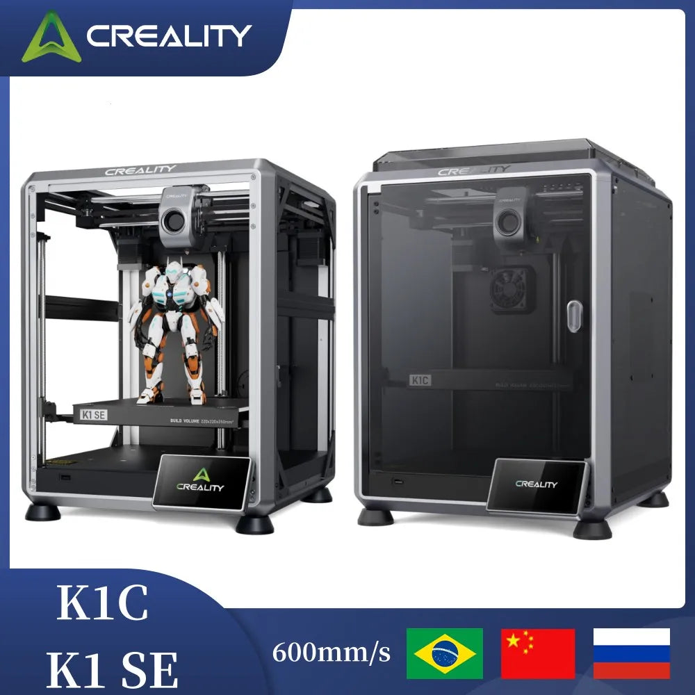 Creality K1C、K2 Plus Combo、K1 MAX Speedy 3D Printer Max 600mm/s Speed Printing Auto Leveling Dual-gear Direct Drive Extruder