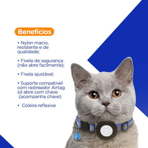 Cat Collage Airtag Case Reflective GPS