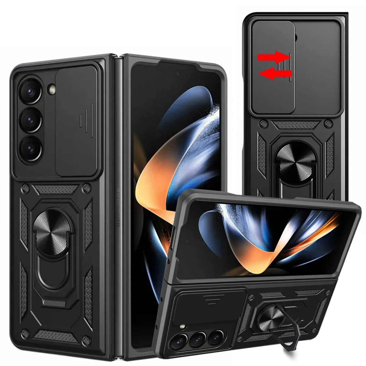 Case for Samsung Galaxy Z Fold 5-Protective Anti Impact Resistant Drop Military Armor Case