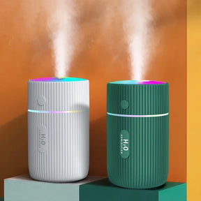 Umidificador Portátil com Purificador de Ar e LED Colorido - Aromatize e Renove Seu Ambiente!
